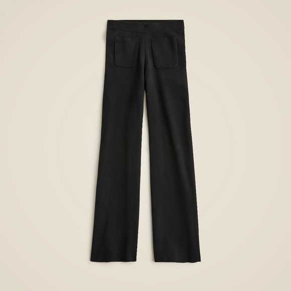 NWT!! J. CREW Sailor Sweater Trouser Tencel Lyocell Blend Knit Solid Black XL - Picture 12 of 16